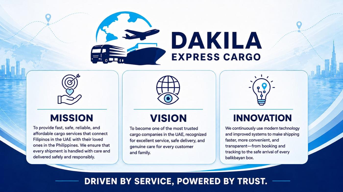 Dakila Express Cargo mission, vision, and innovation